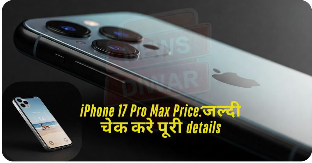 iPhone 17 Pro Max Price:जल्दी चेक करे पूरी details