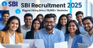 जॉब 8 SBI Recruitment 2025: 18000 Vacancies