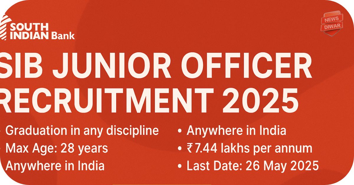 SIB Junior Officer Recruitment 2025